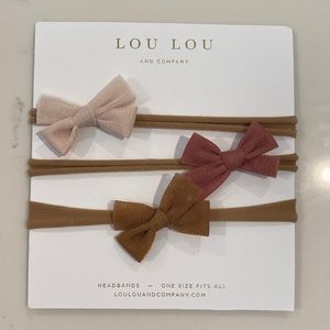 Lou Lou and Company tulle headbands size small cinnamon package.